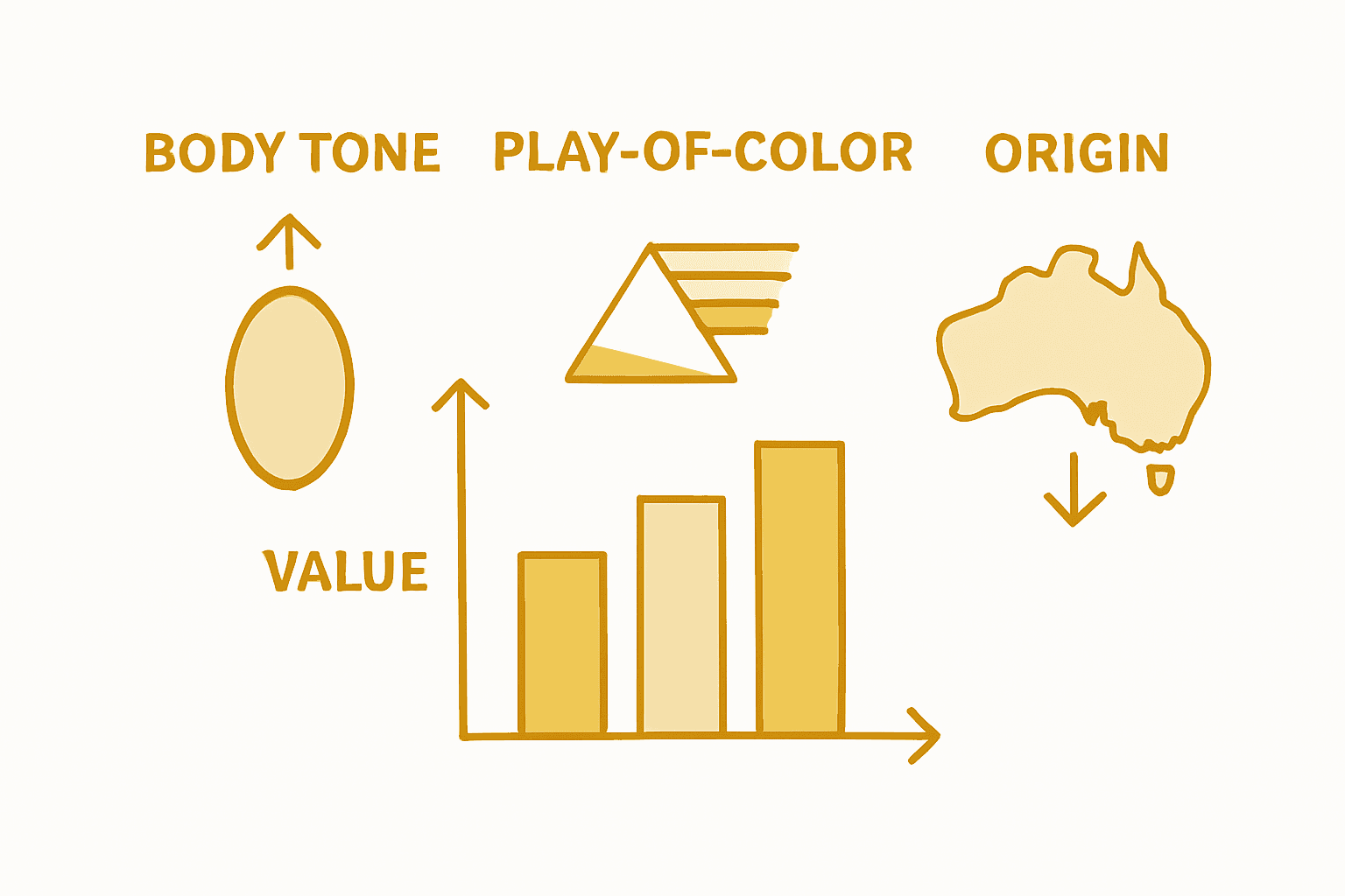 Infographic on Australian opal value factors