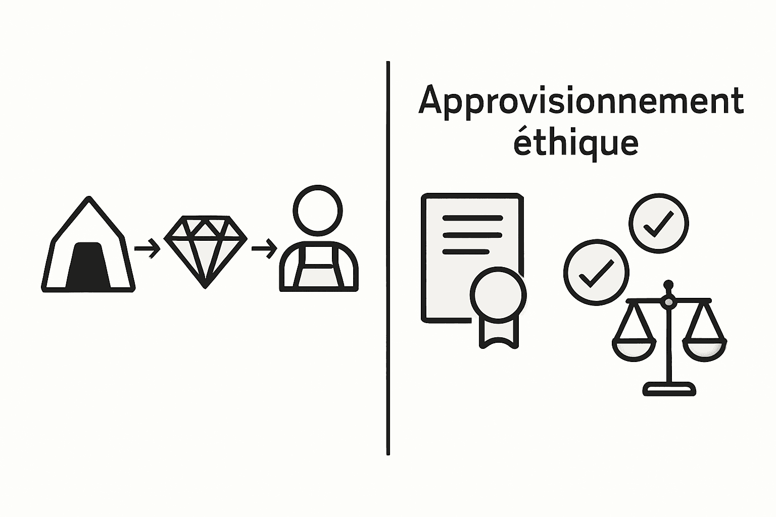 Infographie : Parcours de l’opale, de la mine à la bijouterie, et enjeux du commerce éthique