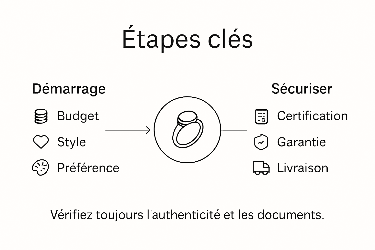 Les étapes incontournables pour acheter un bijou en opale, présentées en infographie