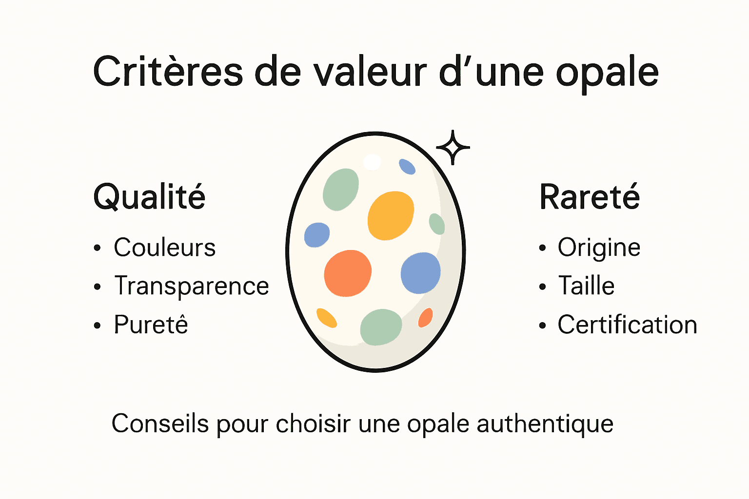 Infographie : comment évaluer la valeur d’une opale ?