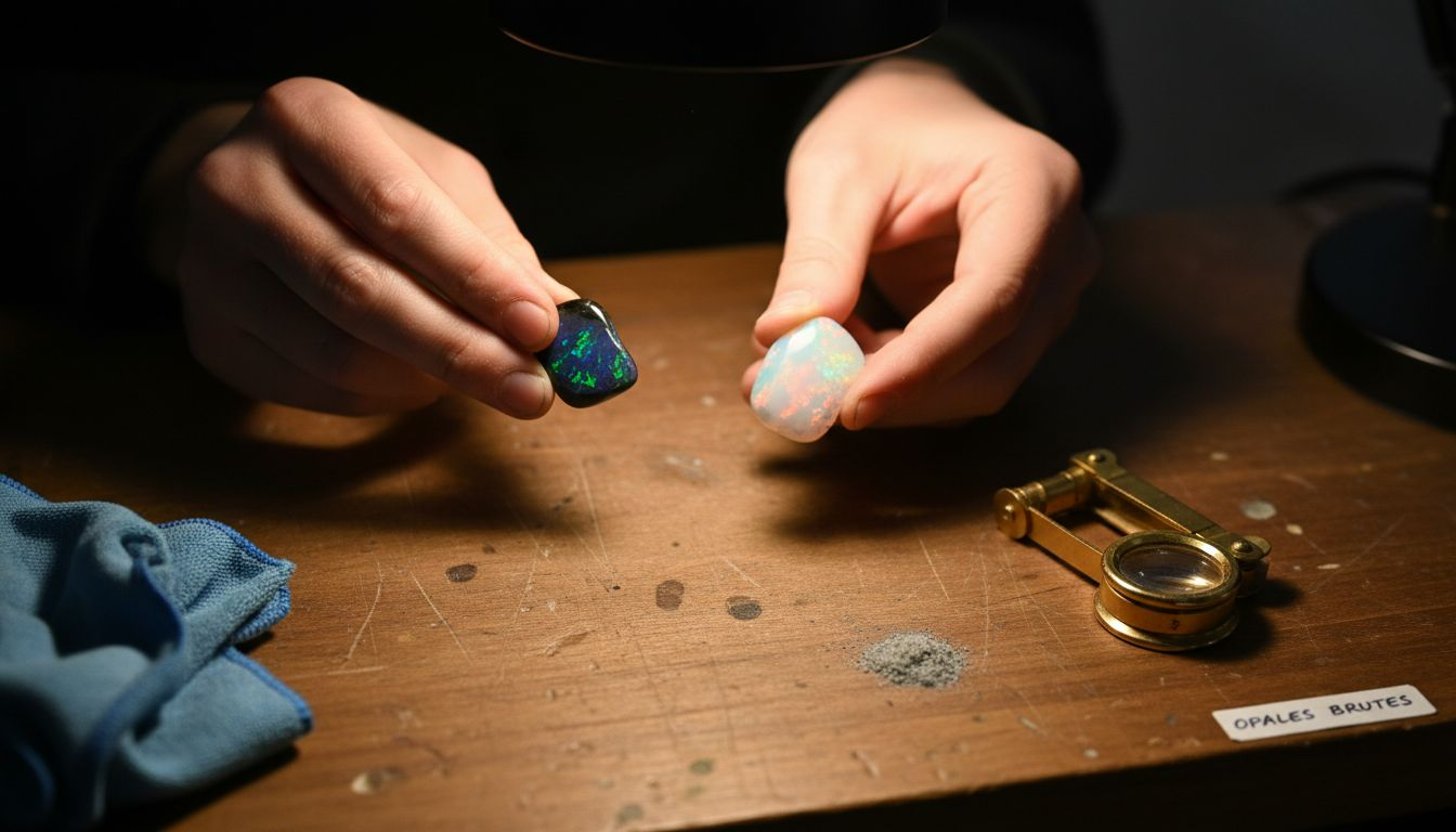 Mains : opale noire vs opale blanche, quelles différences ?