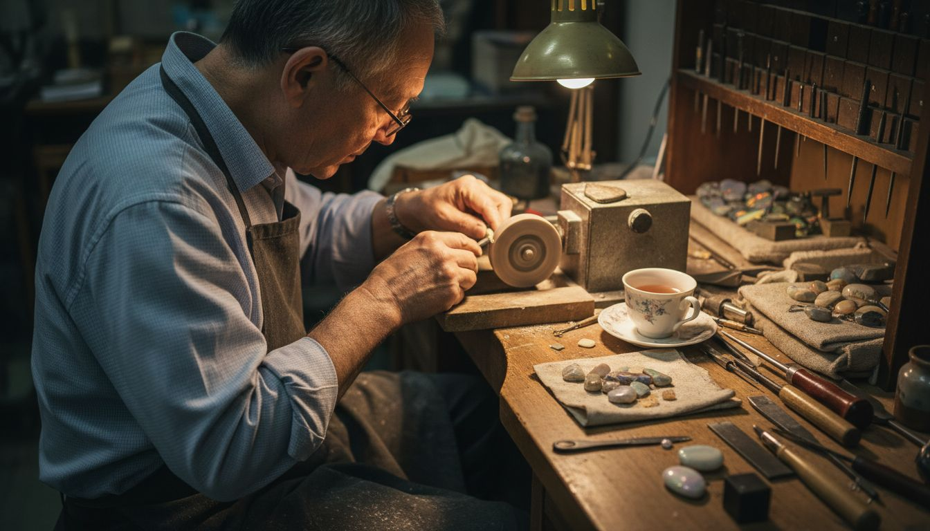 匠心打造限量版澳宝珠宝,现场工艺展示