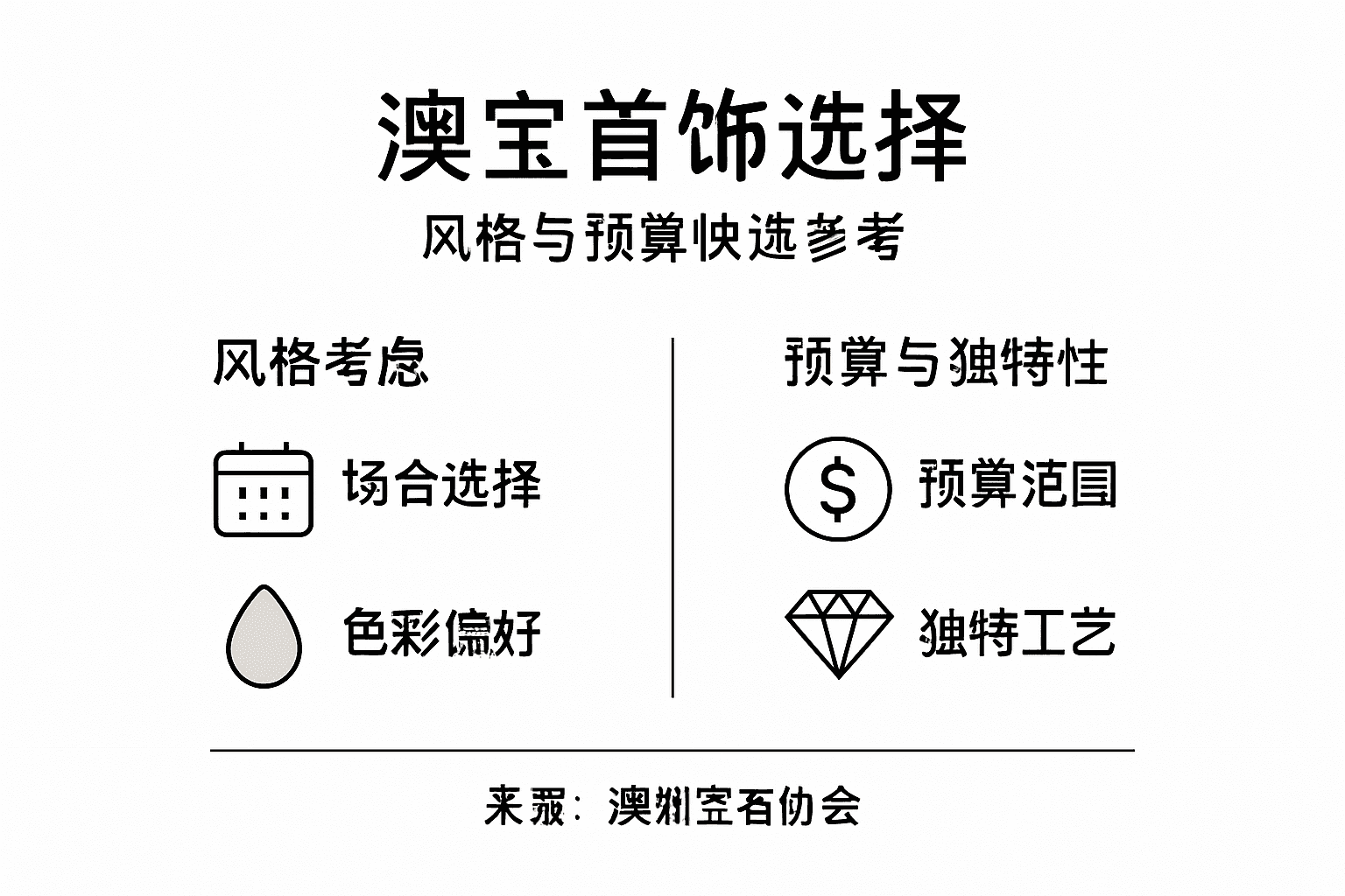 澳宝首饰挑选指南一图看懂，风格、预算轻松搞定