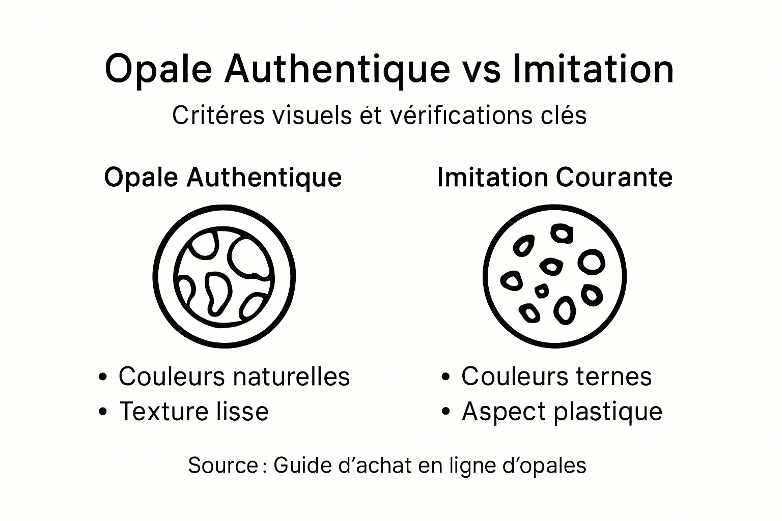 Infographie : comment distinguer une véritable opale d’une imitation ?