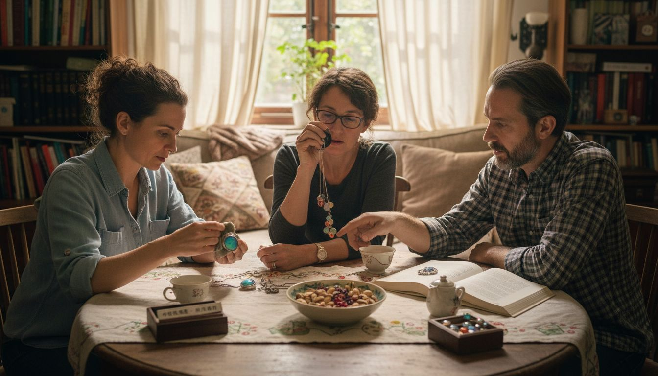 好友间分享欧泊首饰,感受不一样的文化交流与美丽碰撞。