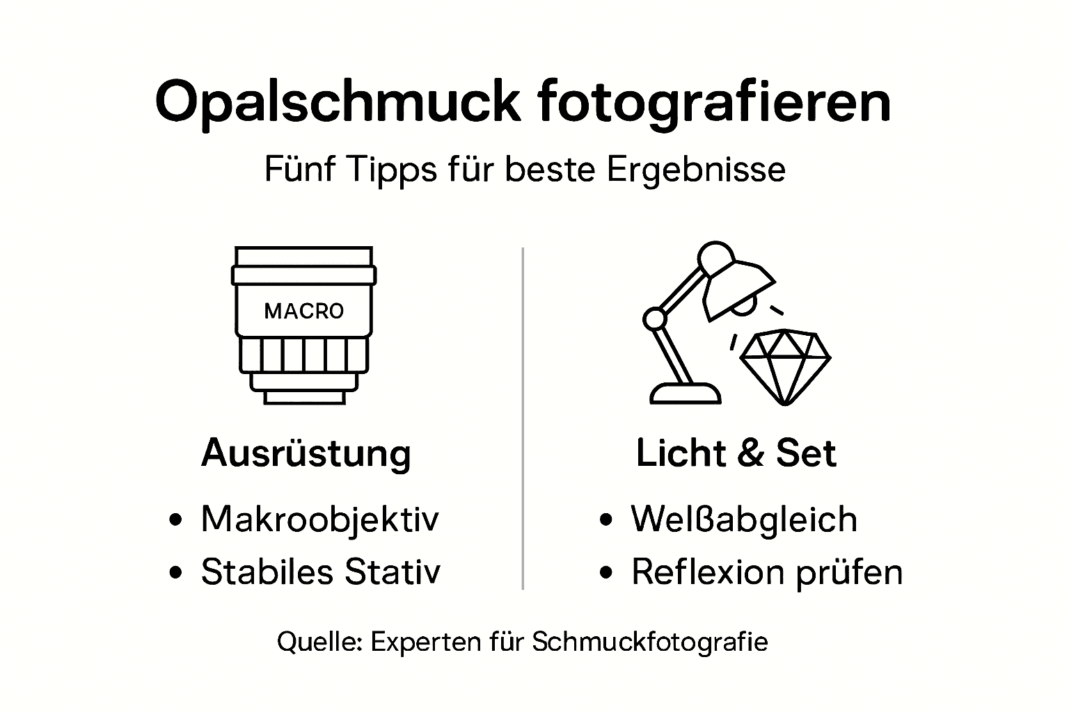 Schritt-für-Schritt-Anleitung: So gelingen beeindruckende Fotos von Opalschmuck