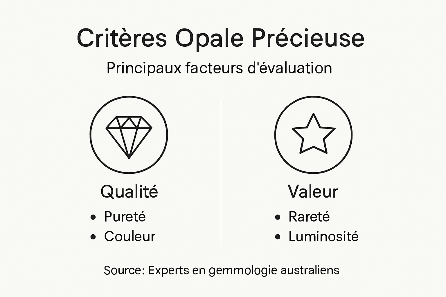 Les incontournables pour reconnaître une opale de valeur – infographie