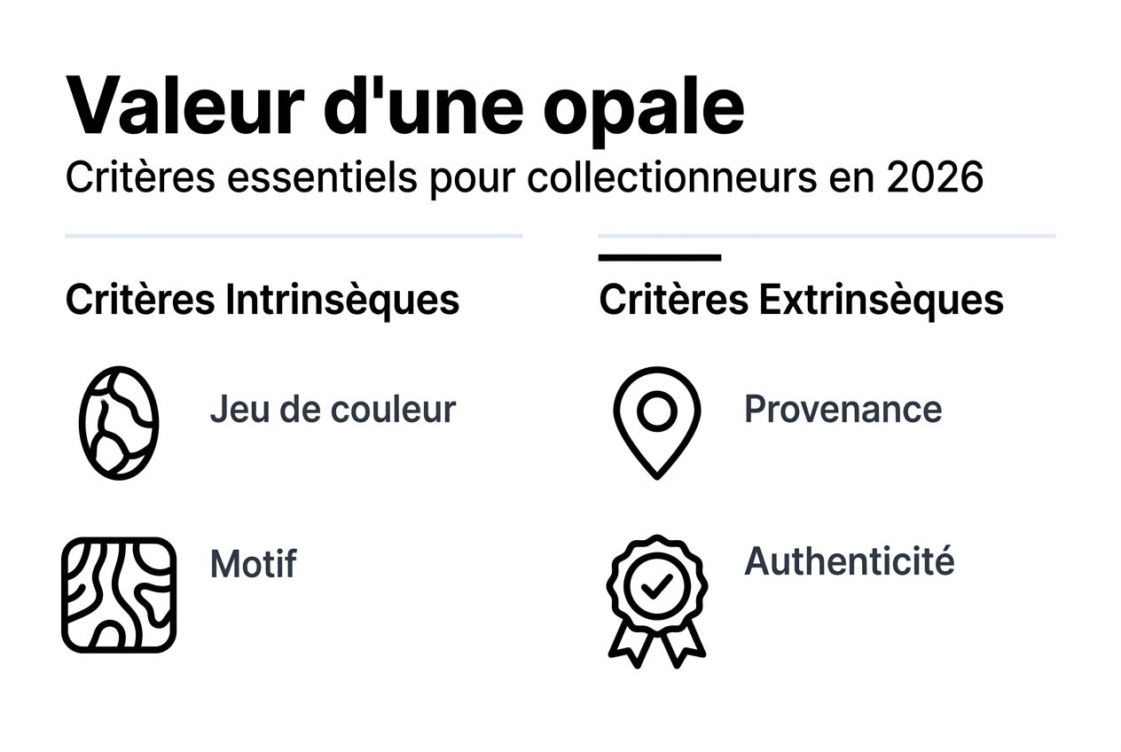 Infographie : les critères essentiels pour évaluer la qualité des opales