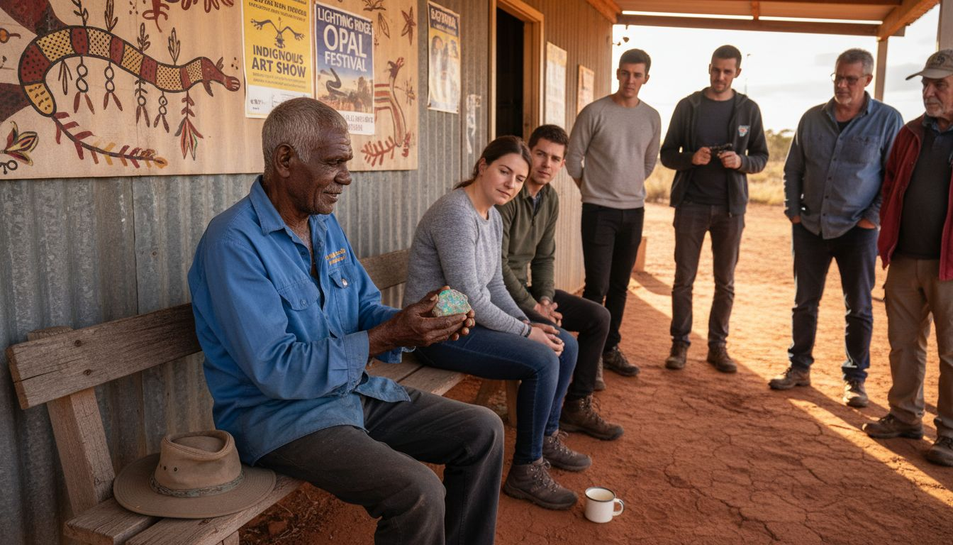 Elder sharing Lightning Ridge opal myths