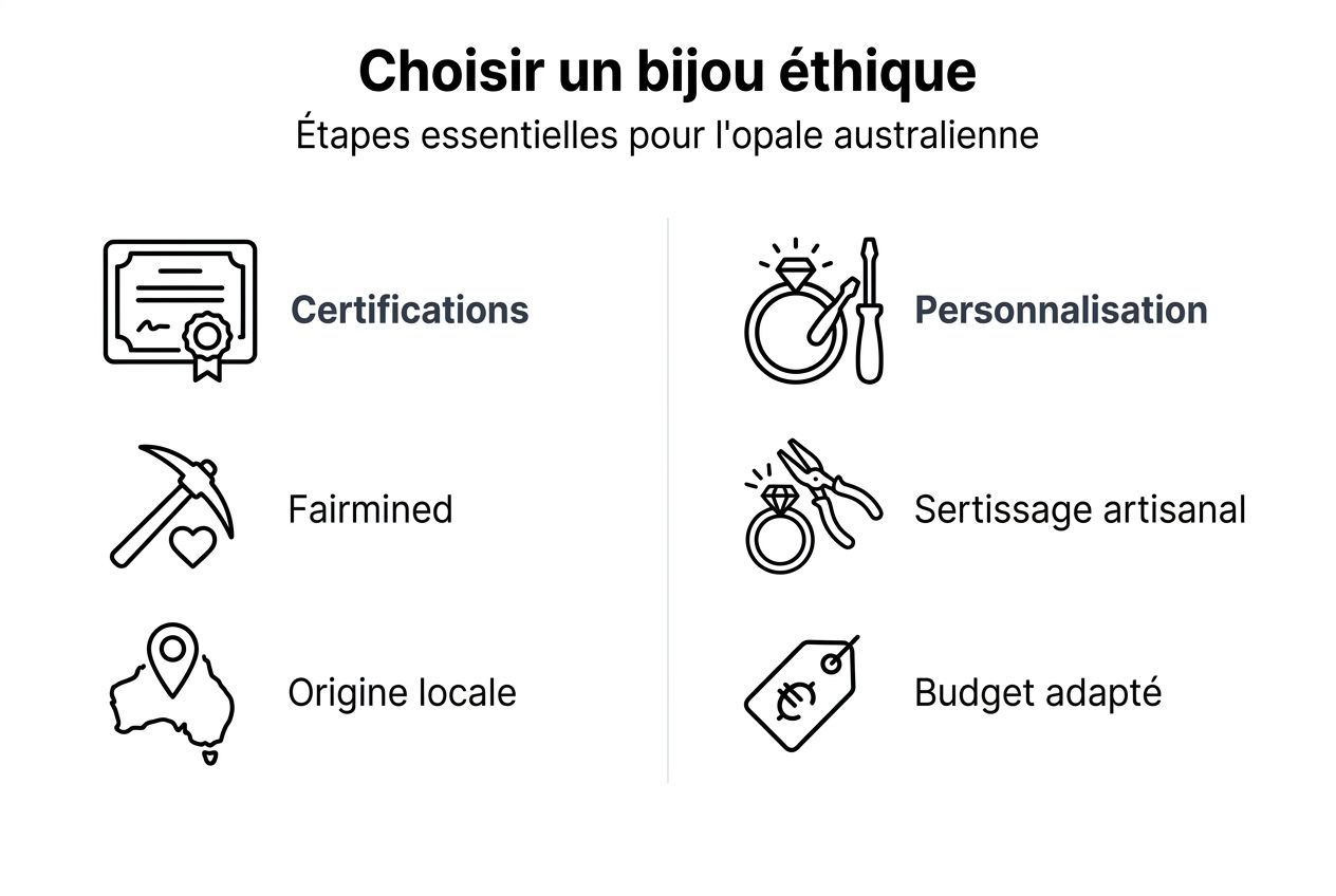 Infographie : comment choisir une opale éthique pour vos bijoux
