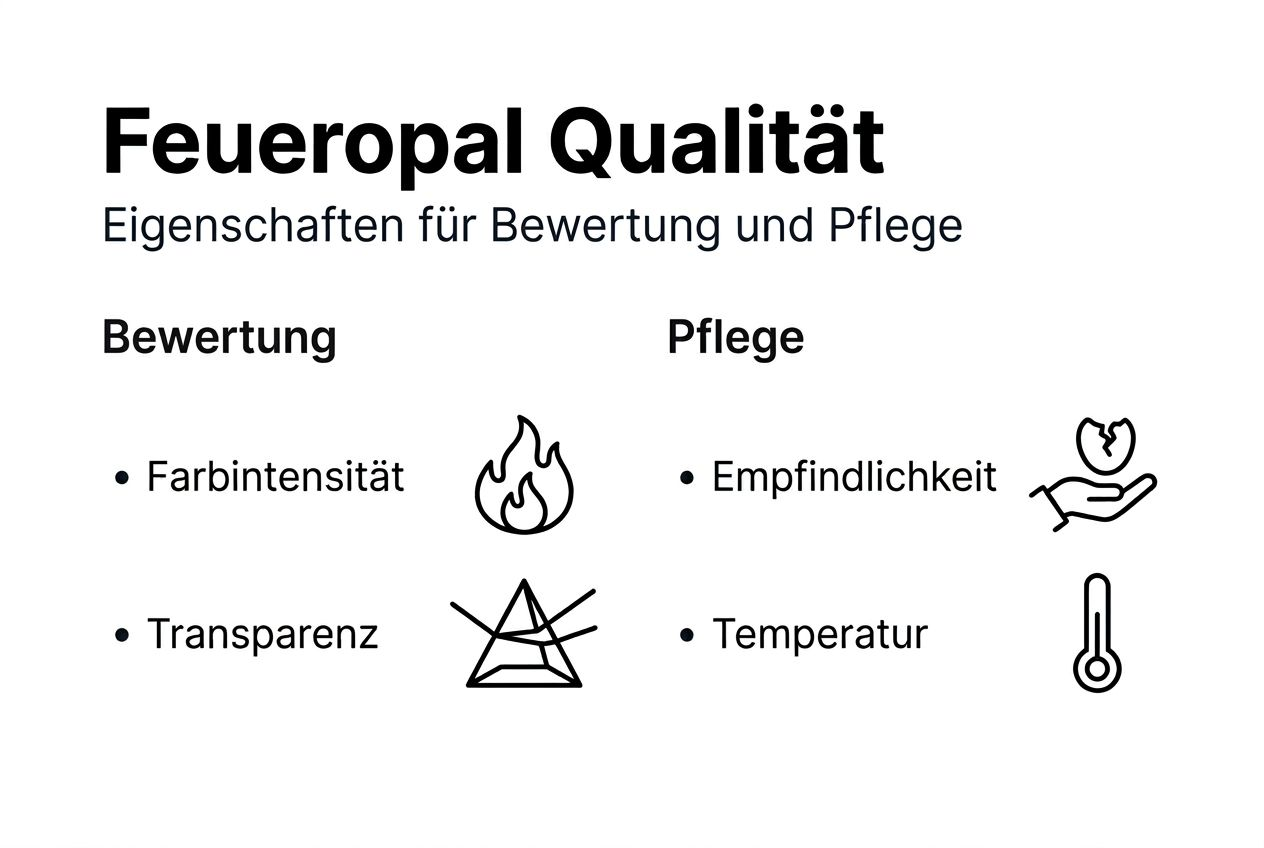 Feueropal: Qualität erkennen und richtig pflegen – eine anschauliche Übersicht