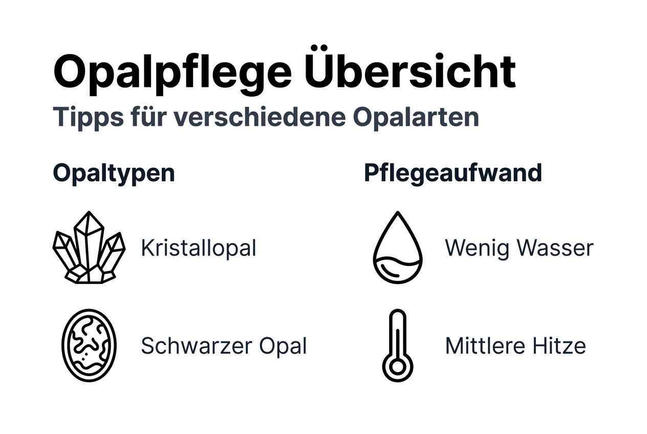 Übersicht: So pflegen Sie Ihren Opal richtig – die wichtigsten Unterschiede im Überblick