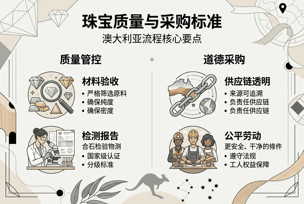 珠宝品质管控与责任采购流程一览图