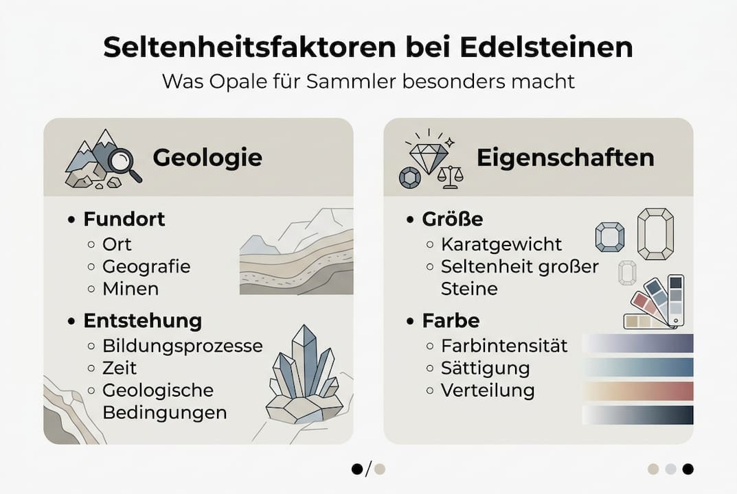 Infografik: Was macht Edelsteine wirklich selten?