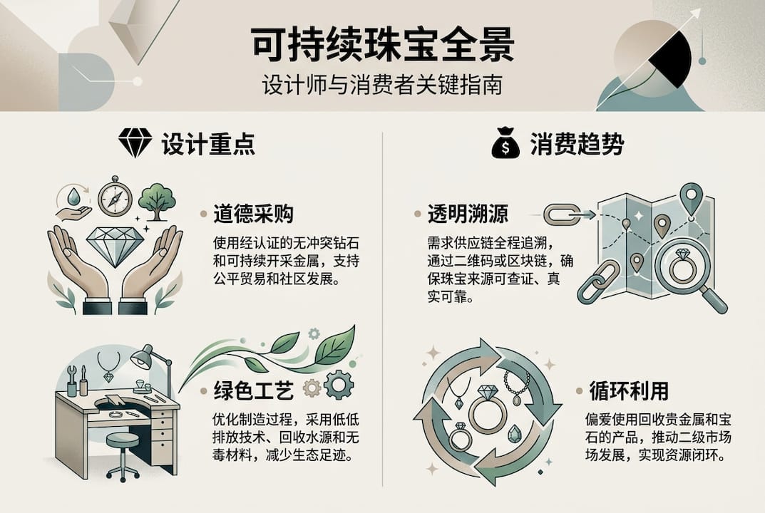 一图看懂珠宝行业可持续发展的核心要素