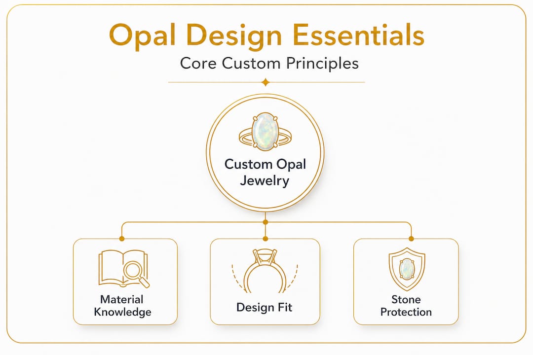 Key principles hierarchy for custom opal design