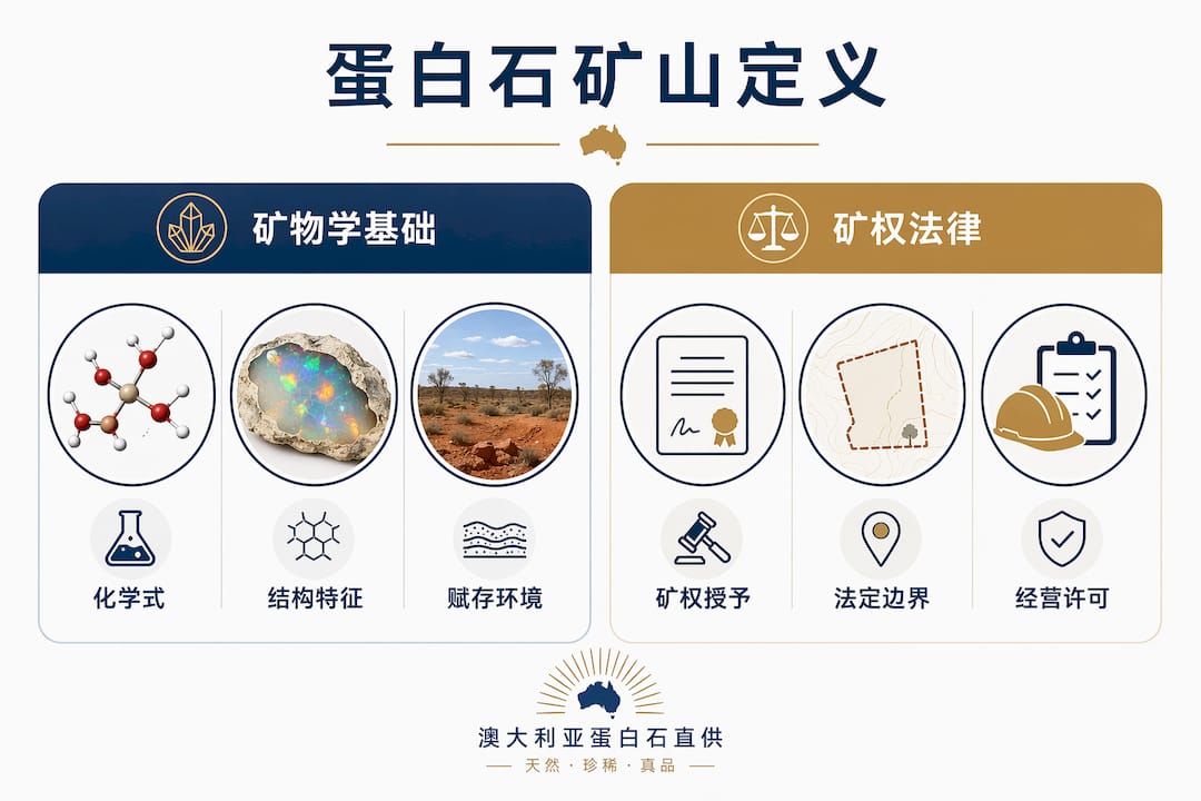 蛋白石矿山：矿物学与矿权定义对照一览