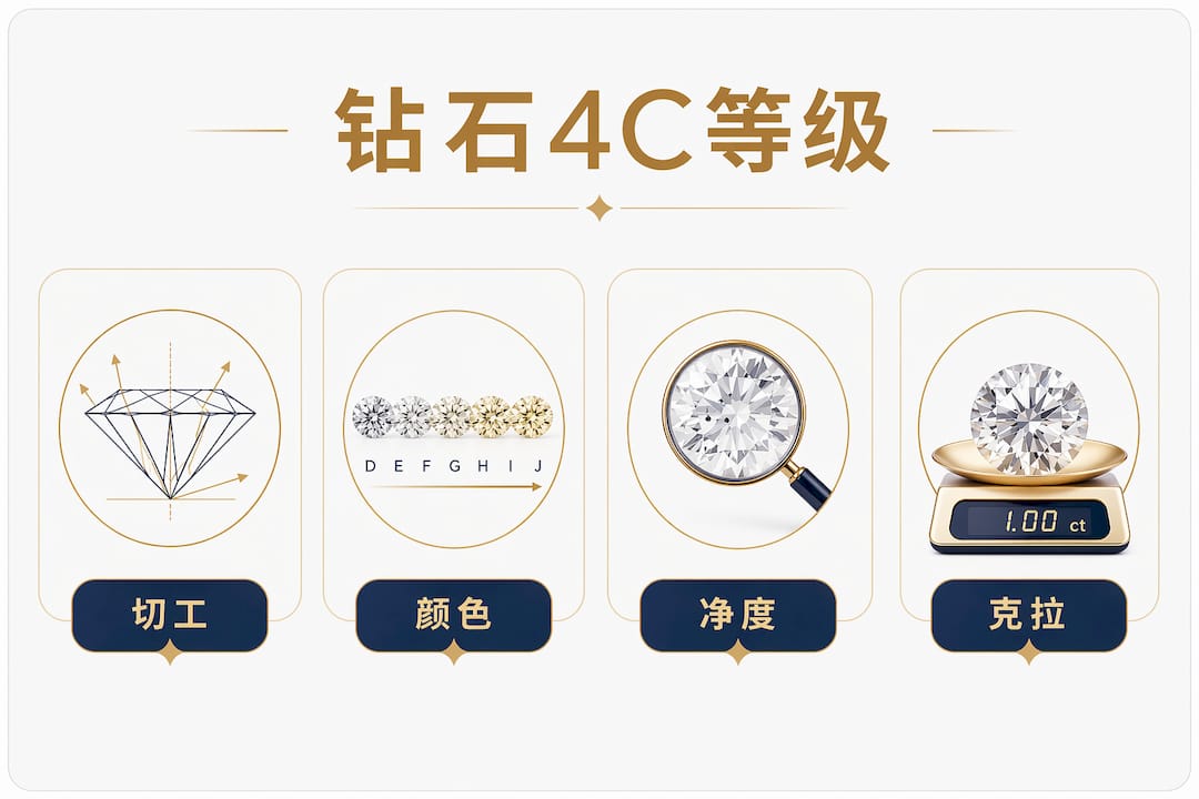 钻石4C分级详解图