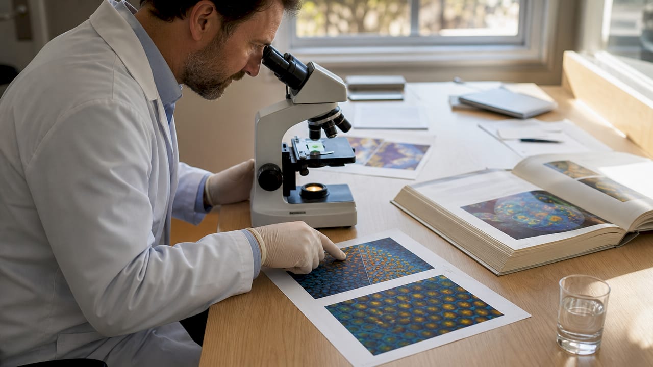 Détail en gros plan de la structure microscopique de l’opale