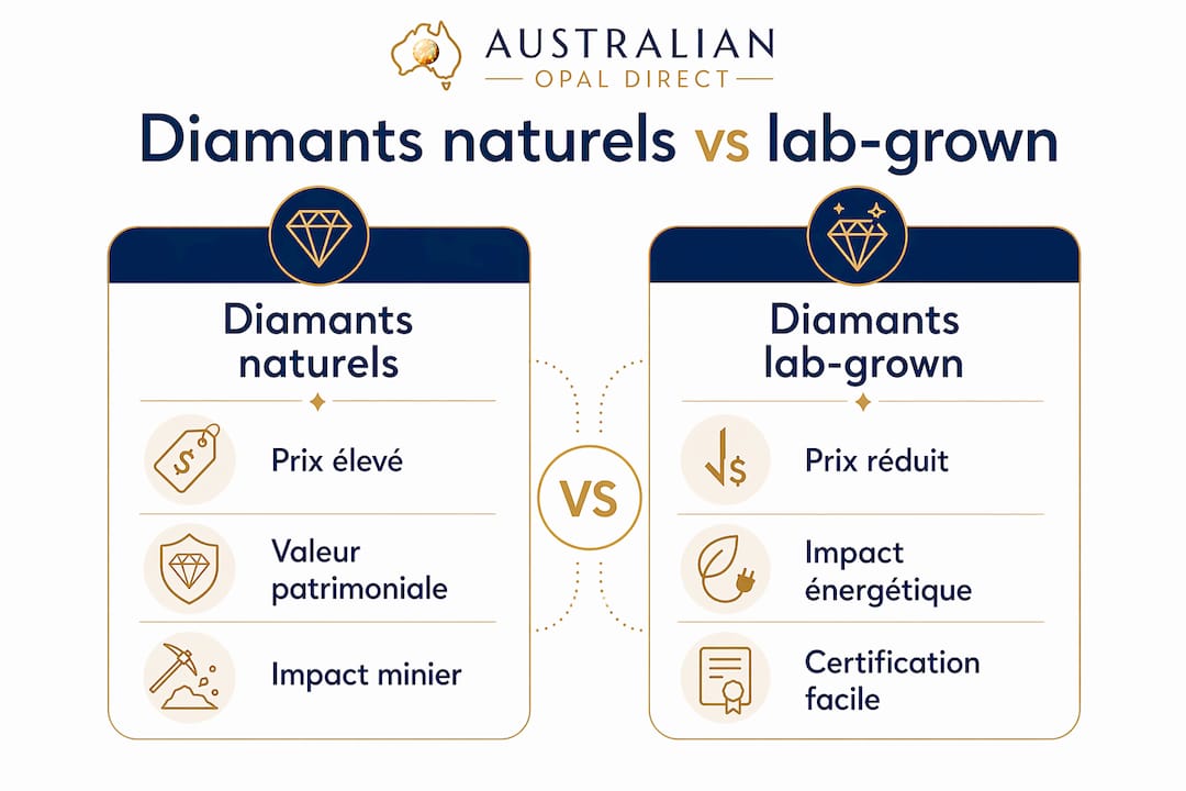 Infographie : le match entre diamants naturels et diamants de synthèse