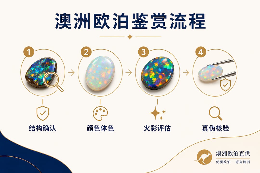 澳大利亚欧泊鉴定流程一览图