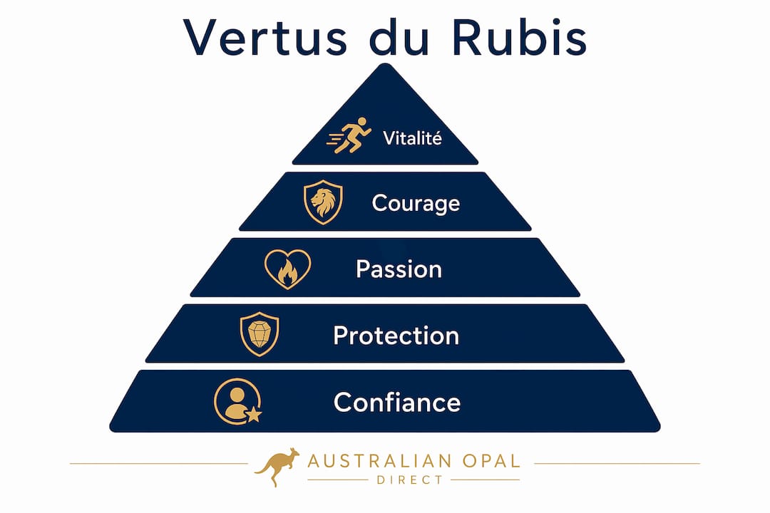 Découvrez en image les bienfaits essentiels du rubis en lithothérapie.