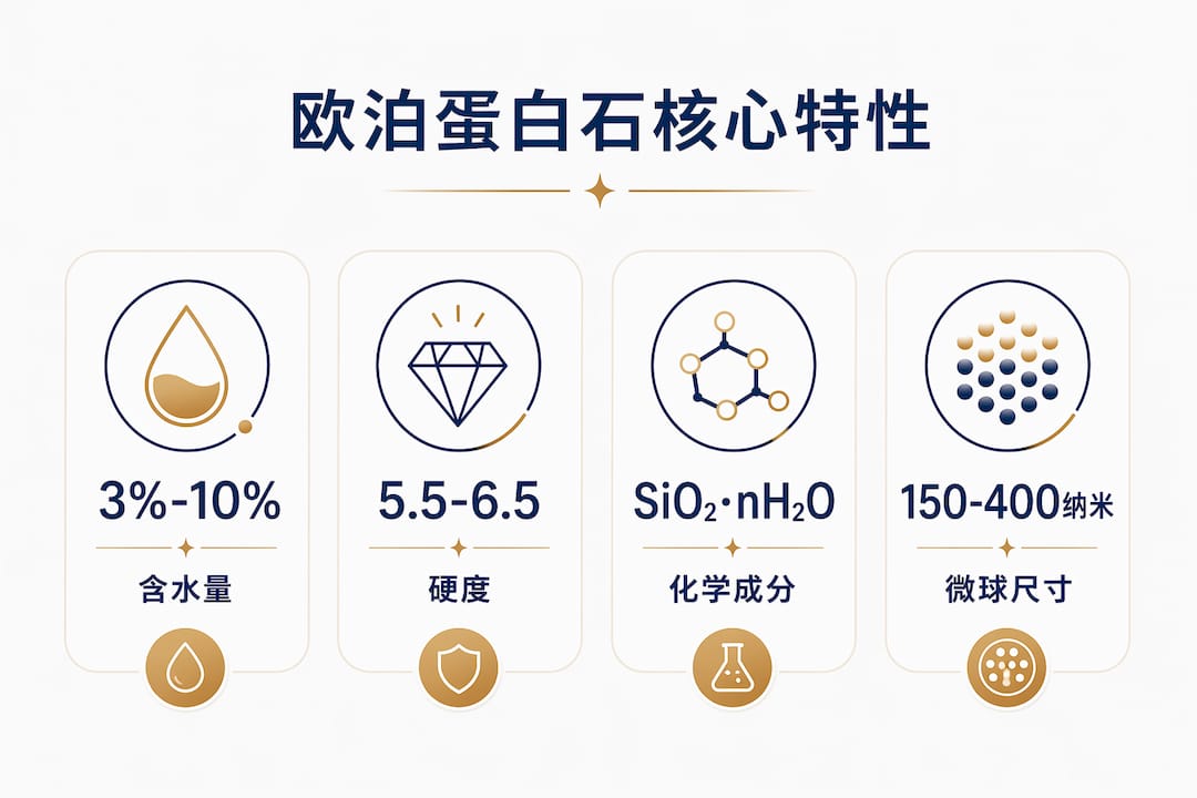 欧泊蛋白石主要特性一览图