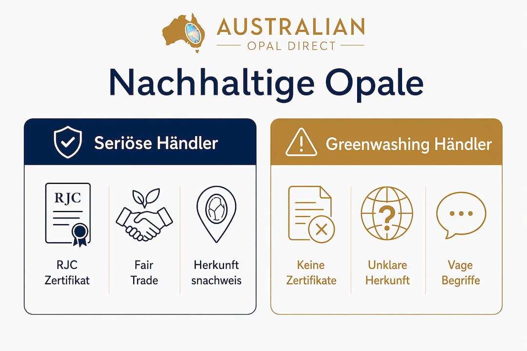 Infografik: Echter Umweltschutz vs. Greenwashing – ein direkter Vergleich