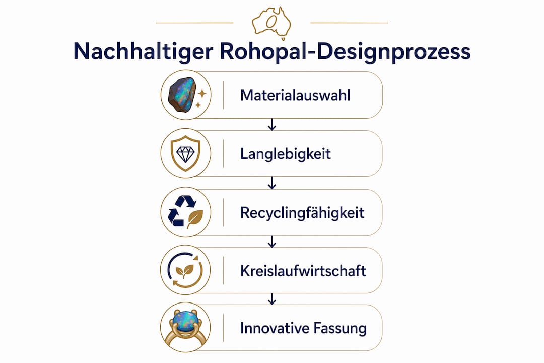 Infografik: So gelingt ein nachhaltiger Designprozess mit Rohopalen