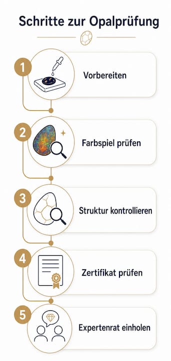 Übersicht: So erkennen Sie echte Opale – die wichtigsten Prüfschritte auf einen Blick