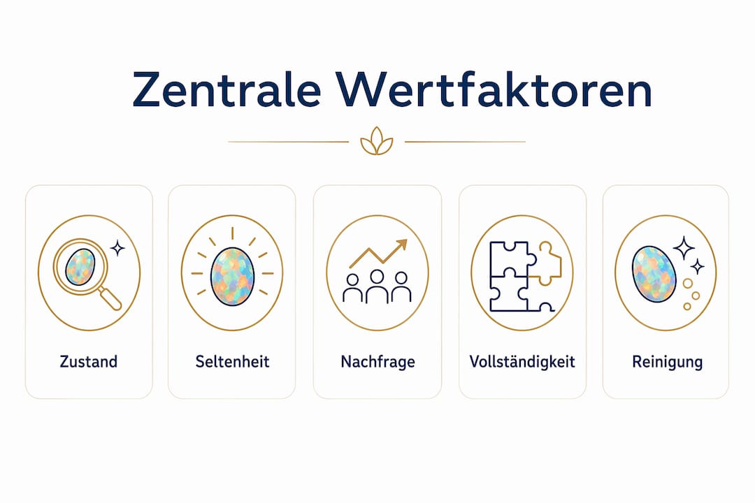 Infografik: Die entscheidenden Faktoren für den Sammlerwert im Überblick