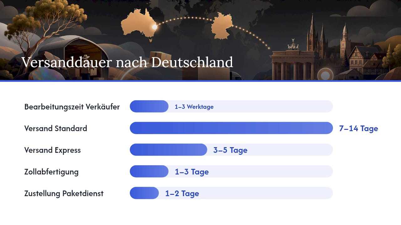 Was erwartet Sie beim Versand nach Deutschland? — overview diagram