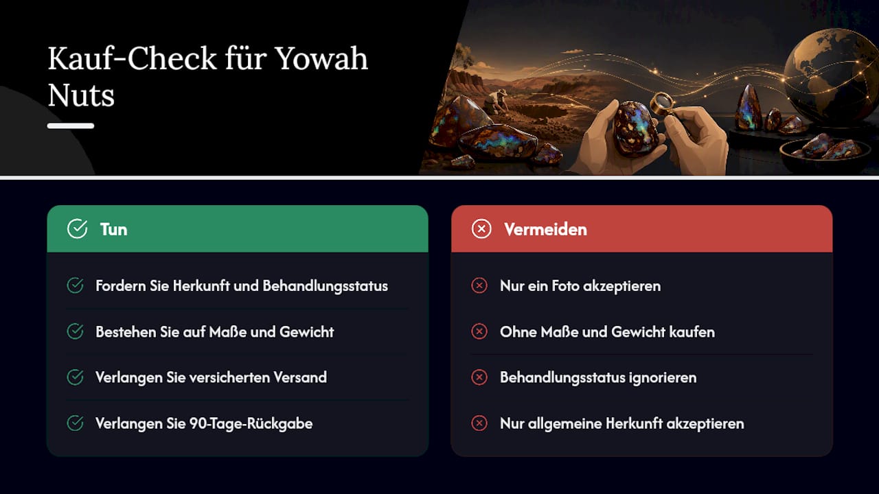 Was ich an Yowah Nut Opalen wirklich schätze — overview diagram