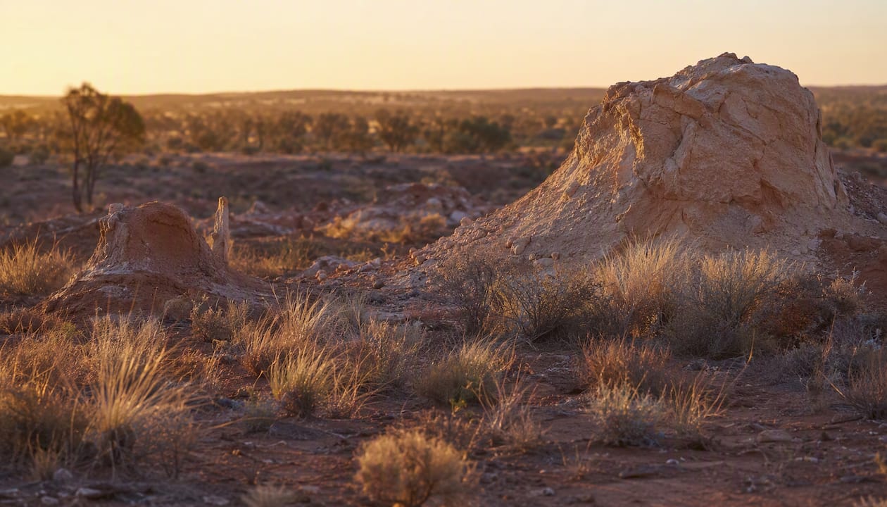 Les paysages miniers d’opale à Andamooka, au cœur de l’Australie