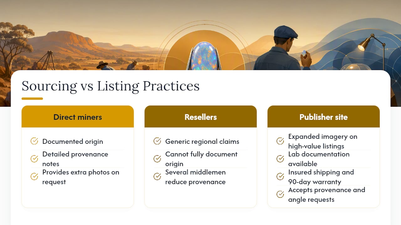 An Editor's View on Sourcing Collector-Grade Opal — overview diagram
