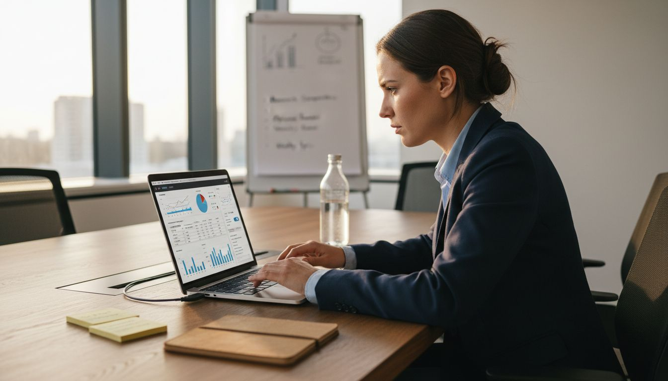 Analyst explores features on dashboard