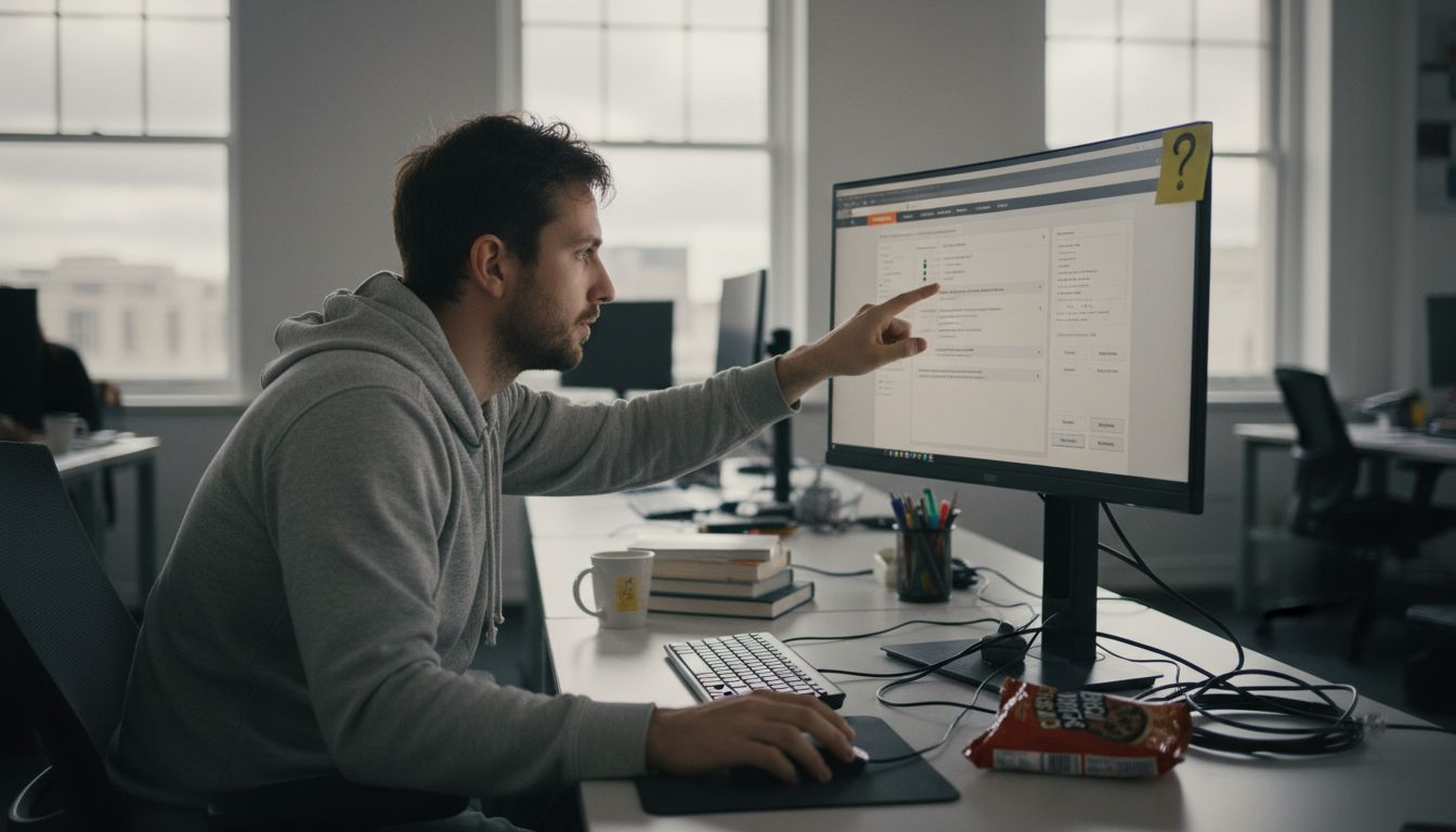 Engineer configuring multilingual CMS dashboard