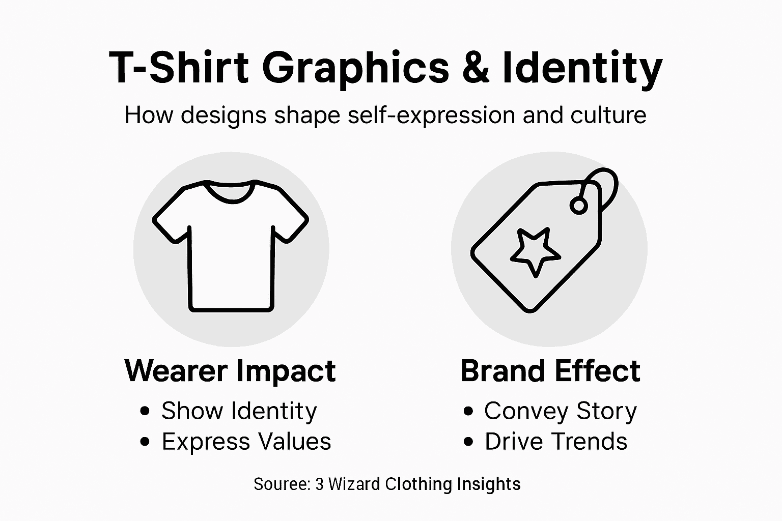 Infographic shows t-shirt graphic impact and trends