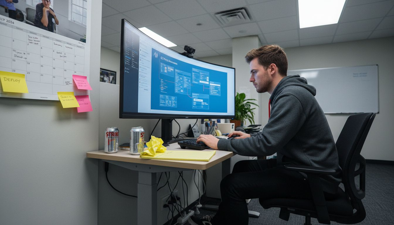 Manager reviewing SaaS workflow automation tools