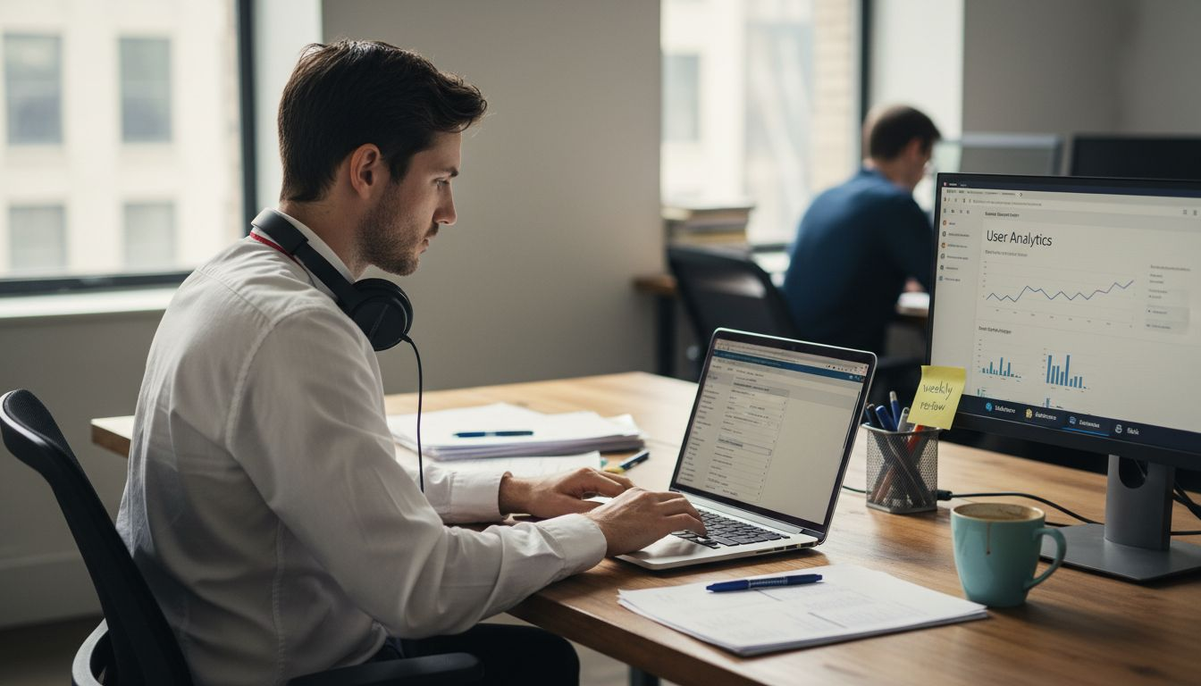 Product manager using custom admin tool