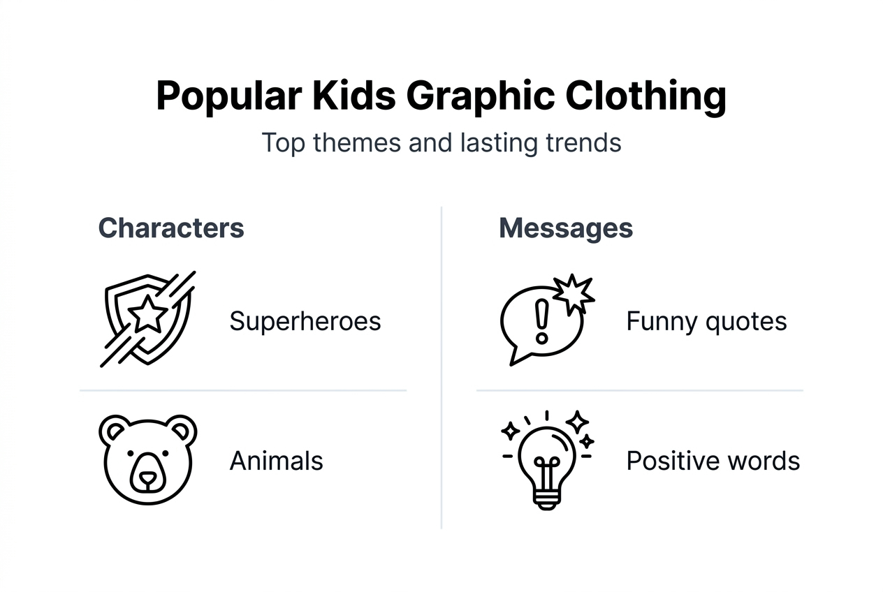 Infographic with popular themes and trends