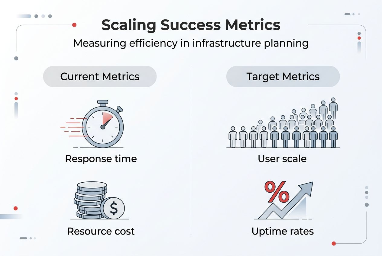 Infographic showing scaling metrics comparison