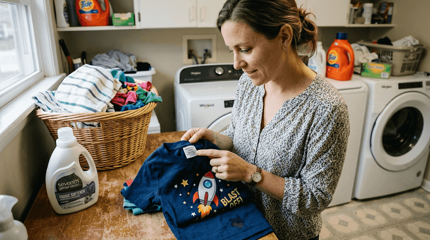 Parent checking graphic shirt fabric