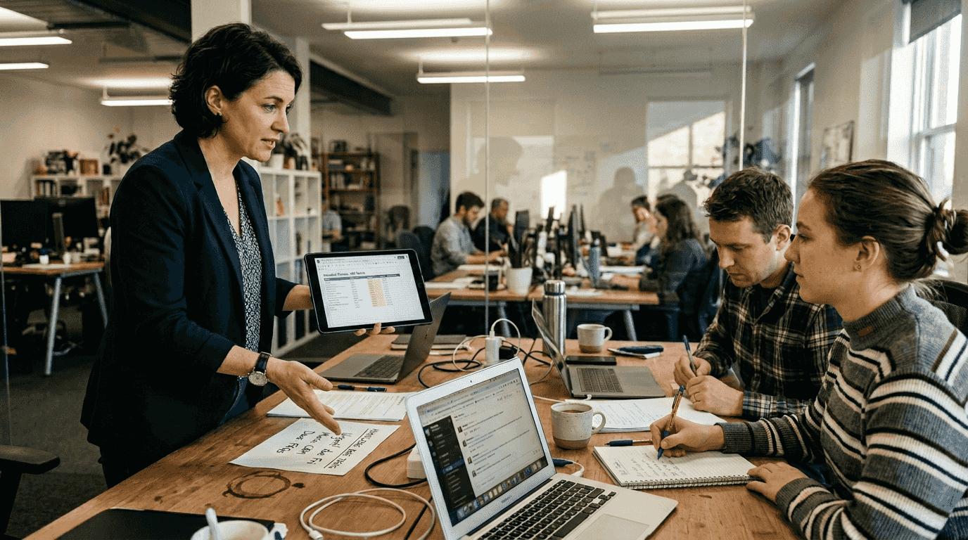 Manager delegates knowledge base tasks to team