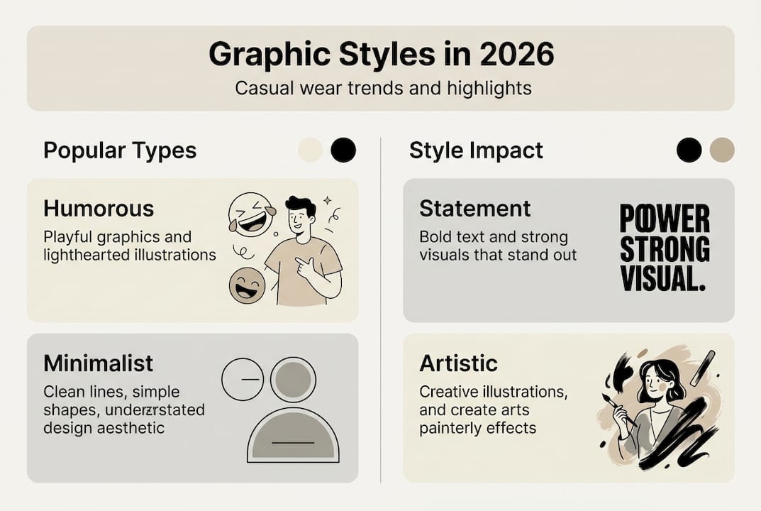 Infographic showing graphic styles and impact