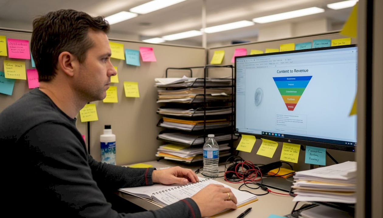 CRM dashboard tracks sales content influence