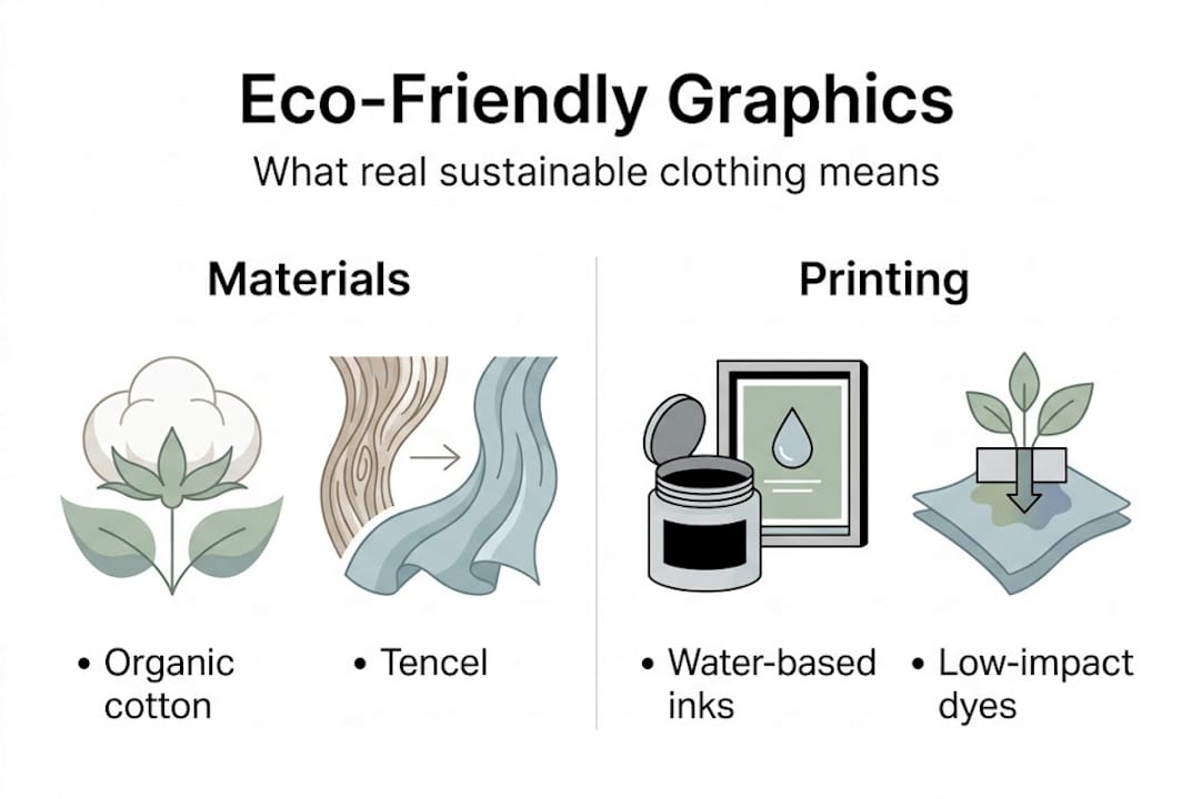 Infographic highlights eco-friendly materials and printing