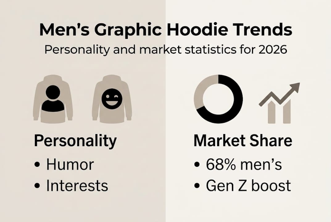 Infographic on hoodie market and expression trends