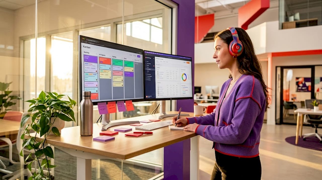 Specialist updating Kanban with workflow automations