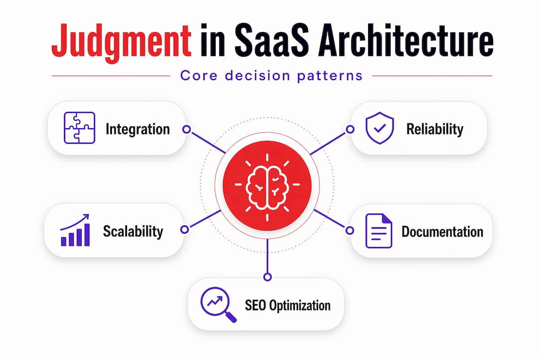 Hierarchy infographic on judgment patterns in architecture